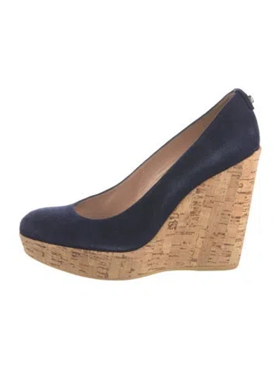 Pre-owned Stuart Weitzman Suede Pumps In Blue