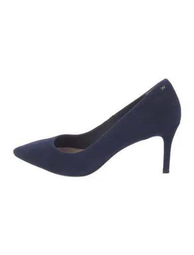 Pre-owned Stuart Weitzman Suede Pumps In Blue