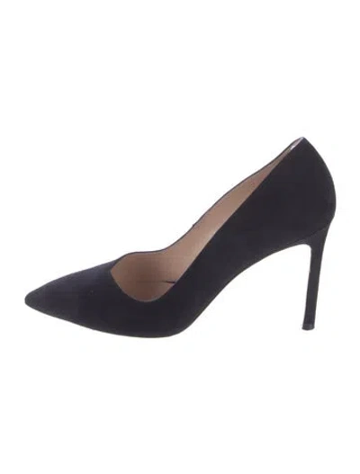 Pre-owned Stuart Weitzman Suede Pumps In Blue