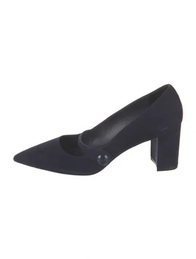 Pre-owned Stuart Weitzman Suede Pumps In Blue