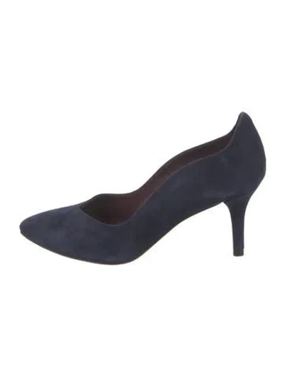 Pre-owned Stuart Weitzman Suede Pumps In Blue