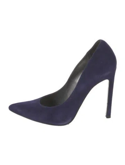 Pre-owned Stuart Weitzman Suede Pumps In Blue
