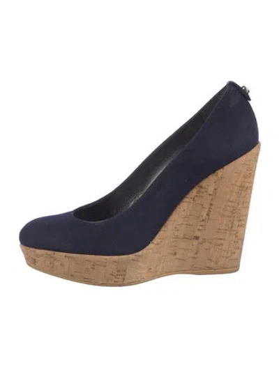 Pre-owned Stuart Weitzman Suede Pumps In Blue