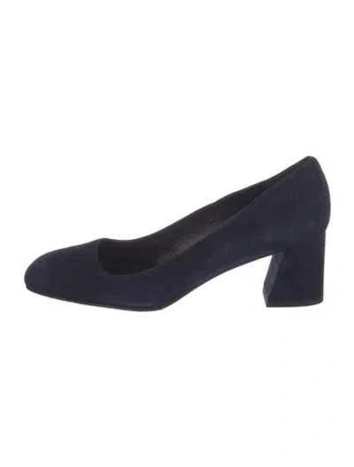 Pre-owned Stuart Weitzman Suede Pumps In Blue