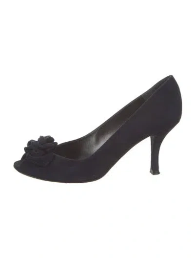 Pre-owned Stuart Weitzman Suede Pumps In Blue