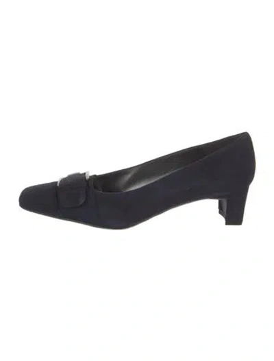 Pre-owned Stuart Weitzman Suede Pumps In Blue