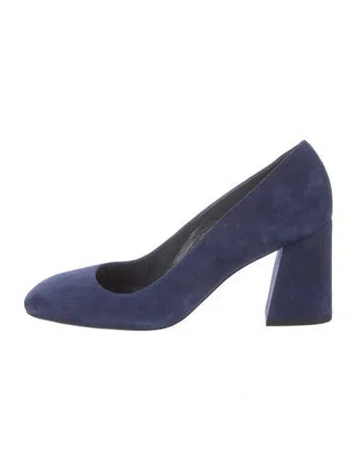 Pre-owned Stuart Weitzman Suede Pumps In Blue