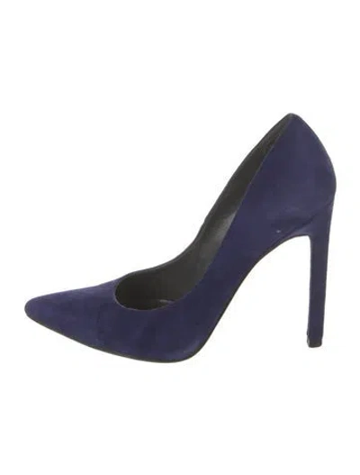 Pre-owned Stuart Weitzman Suede Pumps In Blue