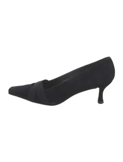 Pre-owned Stuart Weitzman Suede Pumps In Blue