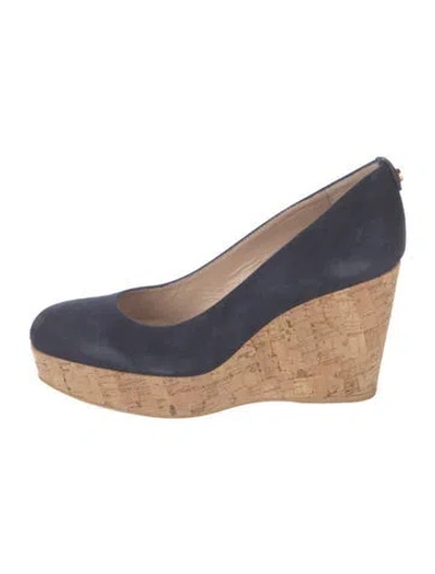 Pre-owned Stuart Weitzman Suede Pumps In Blue