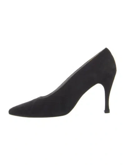 Pre-owned Stuart Weitzman Suede Pumps In Blue