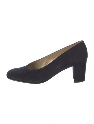 Pre-owned Stuart Weitzman Suede Pumps In Blue