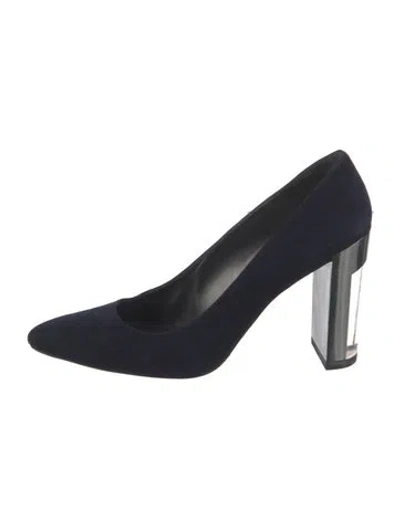 Pre-owned Stuart Weitzman Suede Pumps In Blue