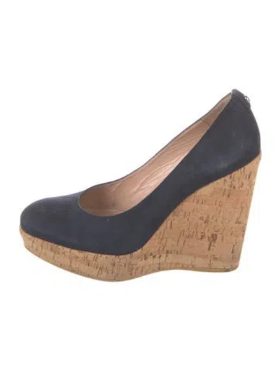 Pre-owned Stuart Weitzman Suede Pumps In Blue