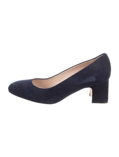 Pre-owned Stuart Weitzman Suede Pumps In Blue