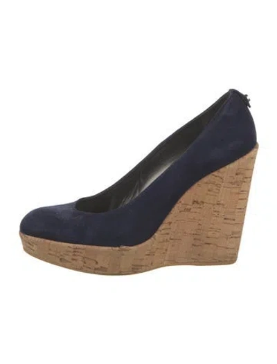 Pre-owned Stuart Weitzman Suede Pumps In Blue
