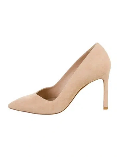 Pre-owned Stuart Weitzman Suede Pumps In Neutral