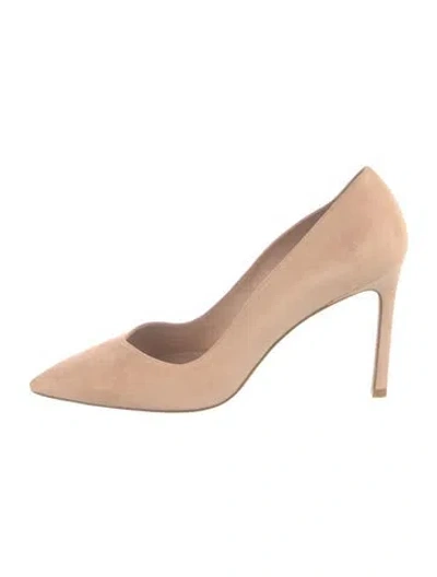Pre-owned Stuart Weitzman Suede Pumps In Neutral