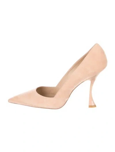 Pre-owned Stuart Weitzman Suede Pumps In Neutral