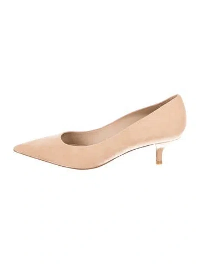 Pre-owned Stuart Weitzman Suede Pumps In Neutral