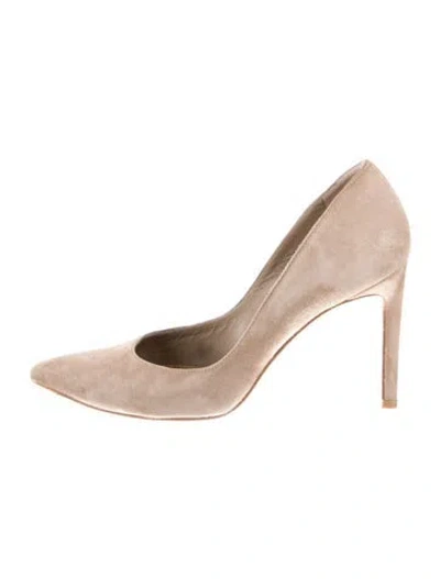 Pre-owned Stuart Weitzman Suede Pumps In Neutral