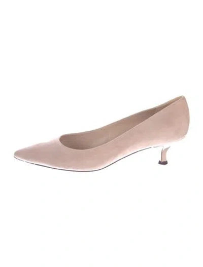 Pre-owned Stuart Weitzman Suede Pumps In Pink