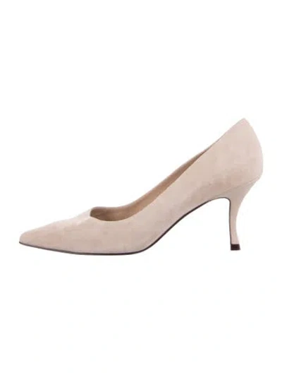 Pre-owned Stuart Weitzman Suede Pumps In Pink