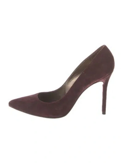 Pre-owned Stuart Weitzman Suede Pumps In Purple