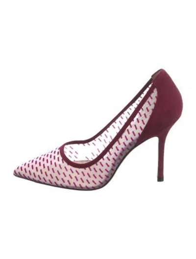Pre-owned Stuart Weitzman Suede Pumps In Purple