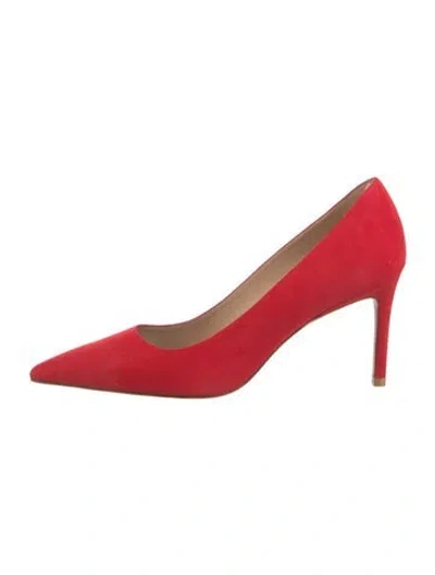 Pre-owned Stuart Weitzman Suede Pumps In Red
