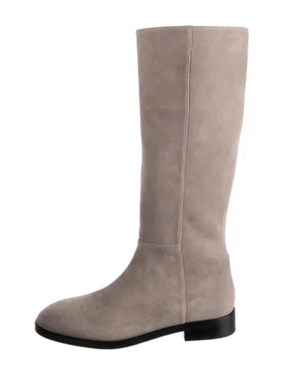 Pre-owned Stuart Weitzman Suede Riding Boots In Brown
