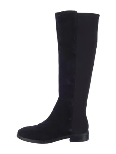 Pre-owned Stuart Weitzman Suede Riding Boots In Multi