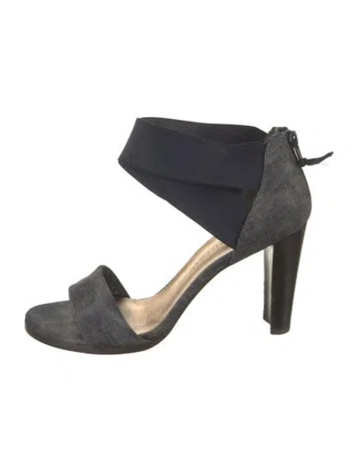 Pre-owned Stuart Weitzman Suede Sandals In Blue