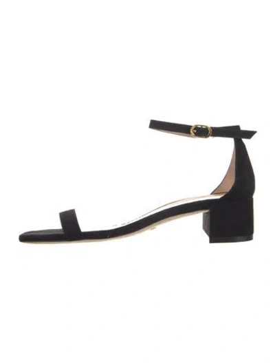 Pre-owned Stuart Weitzman Suede Sandals In Blue