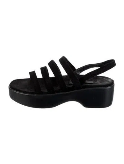 Pre-owned Stuart Weitzman Suede Sandals In Blue