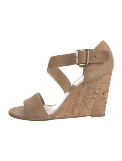 Pre-owned Stuart Weitzman Suede Sandals In Brown