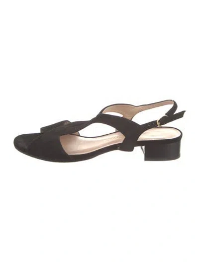 Pre-owned Stuart Weitzman Suede Sandals In Brown