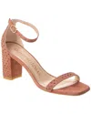 Stuart Weitzman Nudistcurve 75 Suede Sandal In Brown