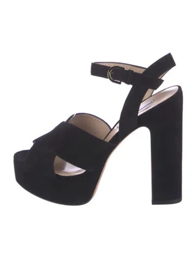 Pre-owned Stuart Weitzman Suede Sandals In Multi