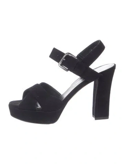 Pre-owned Stuart Weitzman Suede Sandals In Multi