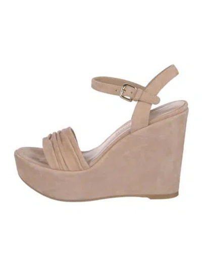 Pre-owned Stuart Weitzman Suede Sandals In Pink