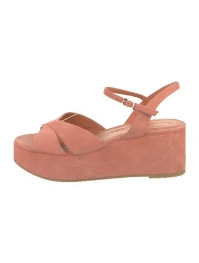Pre-owned Stuart Weitzman Suede Sandals In Pink