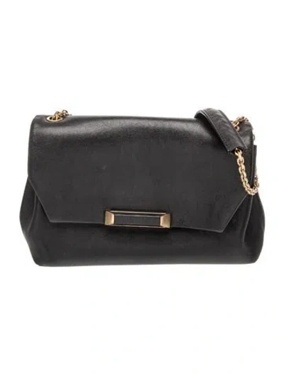 Pre-owned Stuart Weitzman Suede Shoulder Bag In Black