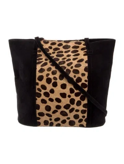 Pre-owned Stuart Weitzman Suede Shoulder Bag In Brown
