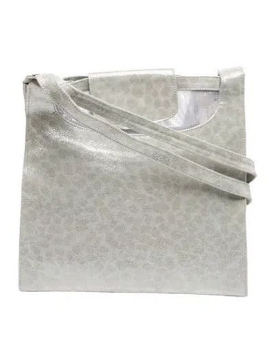 Pre-owned Stuart Weitzman Suede Shoulder Bag In Gray