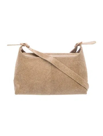 Pre-owned Stuart Weitzman Suede Shoulder Bag In Neutrals