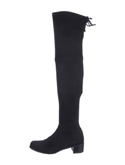 Pre-owned Stuart Weitzman Suede Slouch Boots In Multi