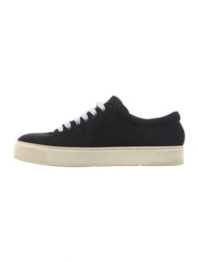 Pre-owned Stuart Weitzman Suede Sneakers In Blue