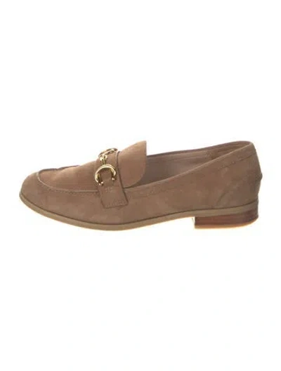 Pre-owned Stuart Weitzman Suede Sneakers In Neutral