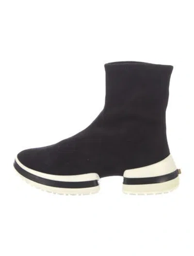 Pre-owned Stuart Weitzman Suede Sock Boots In Blue